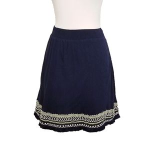 Ann Taylor LOFT Women's Embroidered Skirt Size XS